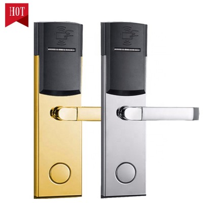 E102 t57 card hotel door lock manufacturer, hotel electronic keyless smart key card door lock , rfid hotel door lock system